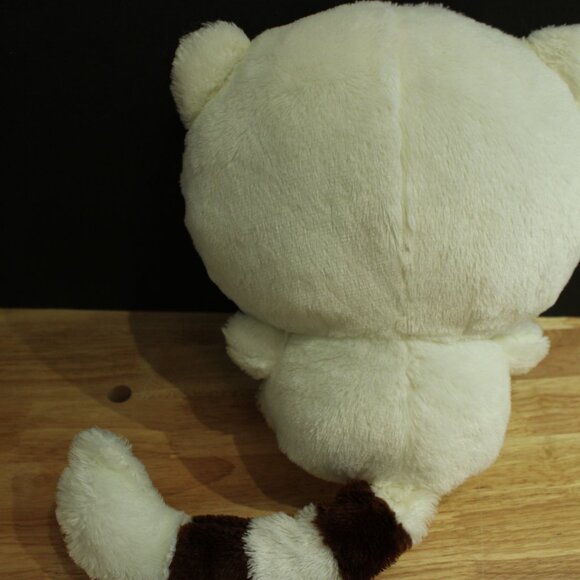 Kawaii Cat plush kitty cute white brown stripe with bow tie 11" GUC - Picture 3 of 5